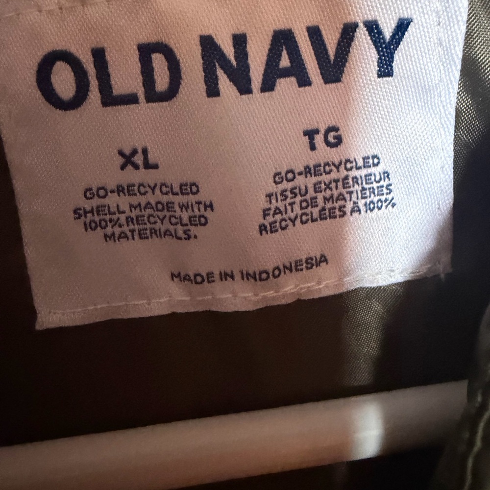 Old Navy Olive Quilted Puffer Vest - Picture 2 of 4